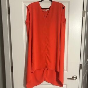 RACHEL Rachel Roy Vibrant Orange High Low Dress